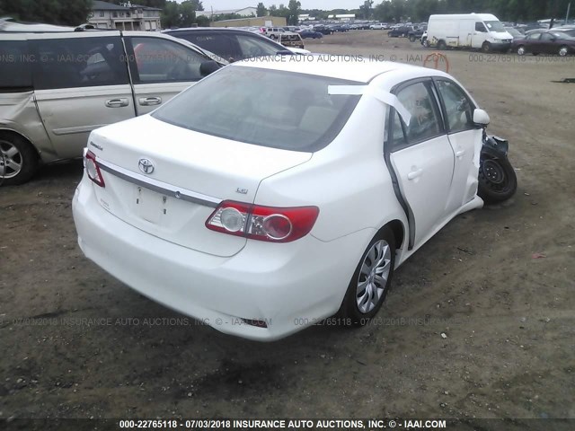 5YFBU4EE9CP046753 - 2012 TOYOTA COROLLA S/LE თეთრი ფოტო 4
