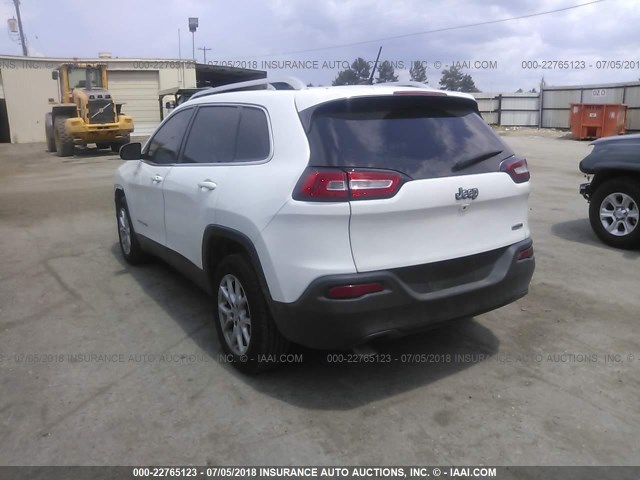 1C4PJLCB1EW126625 - 2014 JEEP CHEROKEE LATITUDE WHITE photo 3