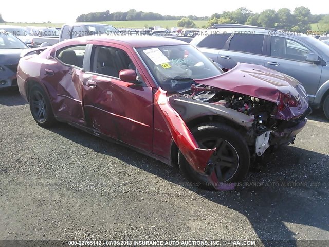 2B3KA53H97H602651 - 2007 DODGE CHARGER R/T RED photo 1