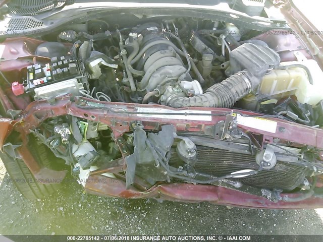 2B3KA53H97H602651 - 2007 DODGE CHARGER R/T RED photo 10