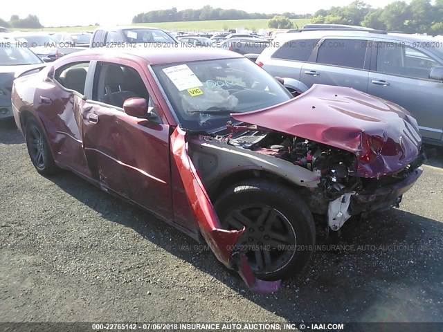 2B3KA53H97H602651 - 2007 DODGE CHARGER R/T RED photo 6