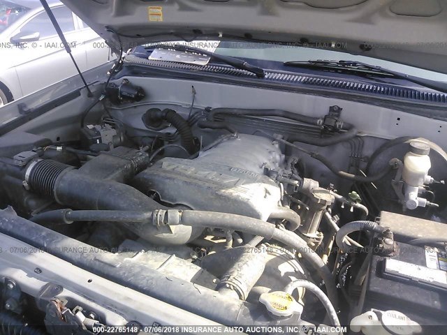 5TBBT44134S452109 - 2004 TOYOTA TUNDRA ACCESS CAB SR5 GRAY photo 10