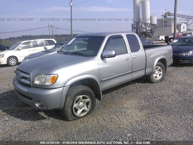 5TBBT44134S452109 - 2004 TOYOTA TUNDRA ACCESS CAB SR5 GRAY photo 2
