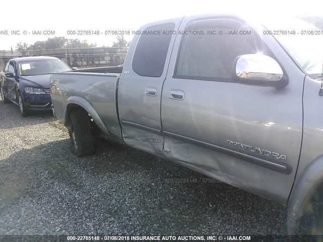 5TBBT44134S452109 - 2004 TOYOTA TUNDRA ACCESS CAB SR5 GRAY photo 6