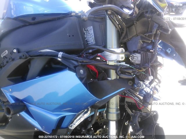 JKAZX4R129A010004 - 2009 KAWASAKI ZX600 R BLUE photo 5