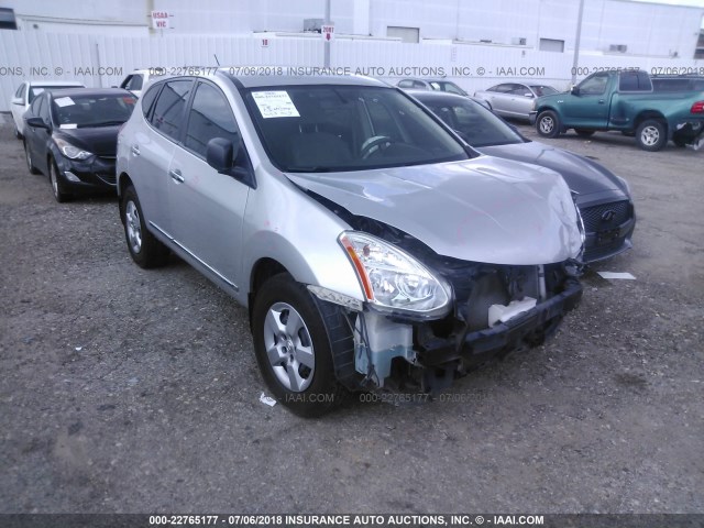 JN8AS5MT8CW600495 - 2012 NISSAN ROGUE S/SV SILVER photo 1