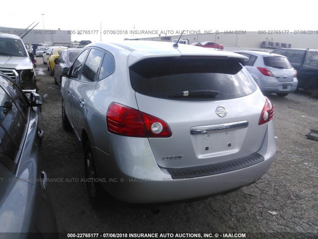 JN8AS5MT8CW600495 - 2012 NISSAN ROGUE S/SV SILVER photo 3