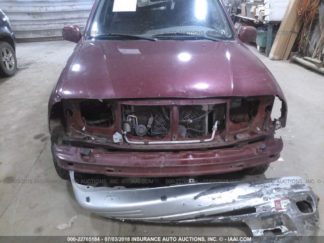 JS3TD62V3Y4114903 - 2000 SUZUKI GRAND VITARA JLX/LIMITED/JX BURGUNDY photo 6