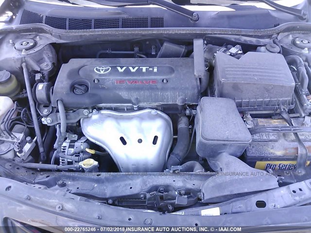 4T4BE46K78R029592 - 2008 TOYOTA CAMRY CE/LE/XLE/SE BLACK photo 10