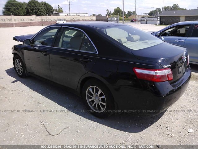 4T4BE46K78R029592 - 2008 TOYOTA CAMRY CE/LE/XLE/SE BLACK photo 3