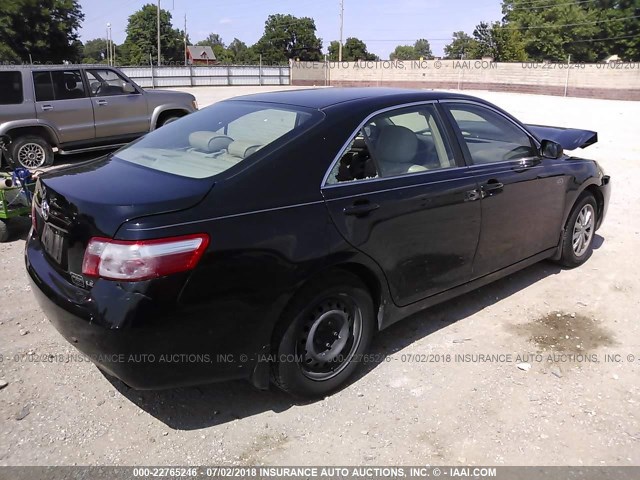 4T4BE46K78R029592 - 2008 TOYOTA CAMRY CE/LE/XLE/SE BLACK photo 4