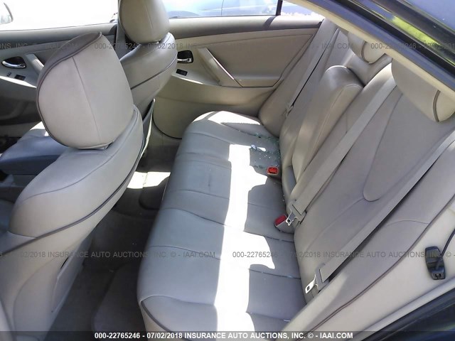 4T4BE46K78R029592 - 2008 TOYOTA CAMRY CE/LE/XLE/SE BLACK photo 8