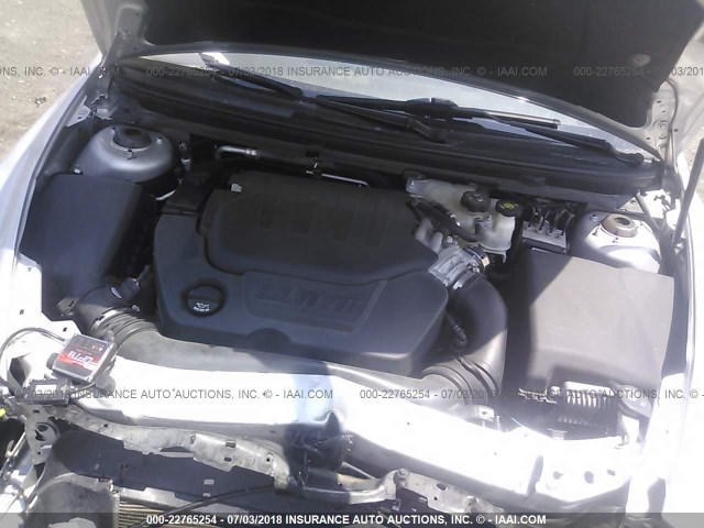 1G1ZE5E70BF358932 - 2011 CHEVROLET MALIBU LTZ ვერცხლისფერი ფოტო 10