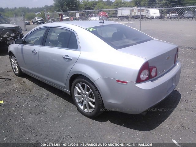 1G1ZE5E70BF358932 - 2011 CHEVROLET MALIBU LTZ ვერცხლისფერი ფოტო 3
