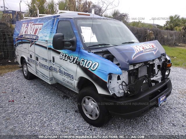 1FDWE3FL8GDC32519 - 2016 FORD ECONOLINE E350 SUPER DUTY CTWAY VAN BLUE photo 1