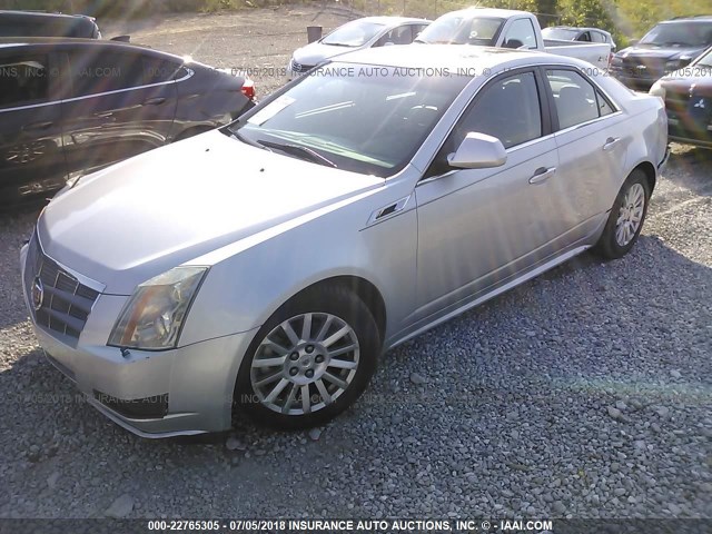 1G6DG5EY2B0121627 - 2011 CADILLAC CTS LUXURY COLLECTION SILVER photo 2