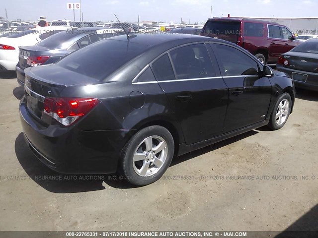 1G1PF5S96B7224284 - 2011 CHEVROLET CRUZE LT BLACK photo 4