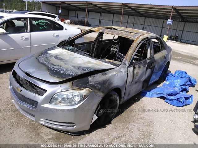 1G1ZC5EU1CF252955 - 2012 CHEVROLET MALIBU 1LT SILVER photo 2