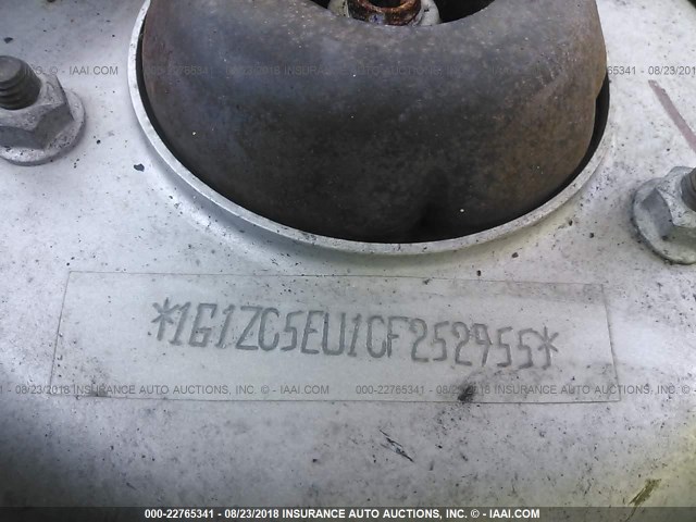 1G1ZC5EU1CF252955 - 2012 CHEVROLET MALIBU 1LT SILVER photo 9