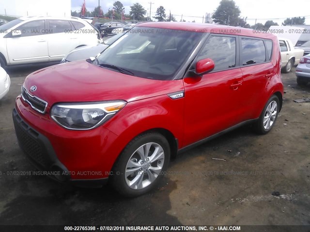 KNDJP3A53F7812257 - 2015 KIA SOUL + RED photo 2