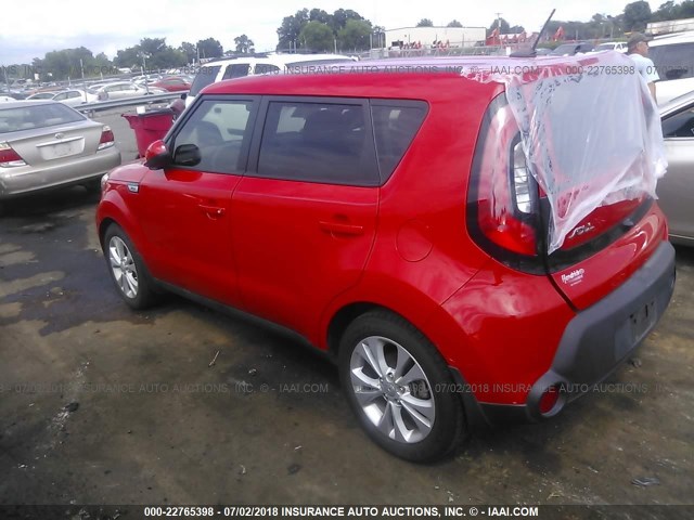 KNDJP3A53F7812257 - 2015 KIA SOUL + RED photo 3