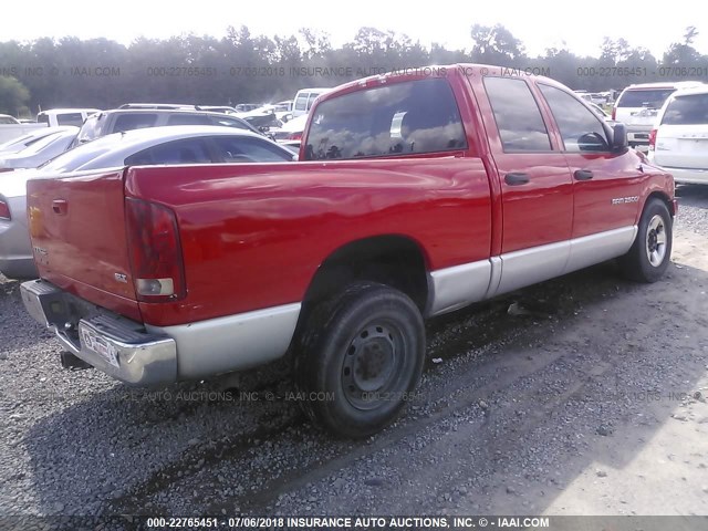 3D7KA28D34G152838 - 2004 DODGE RAM 2500 ST/SLT 红色 照片 4