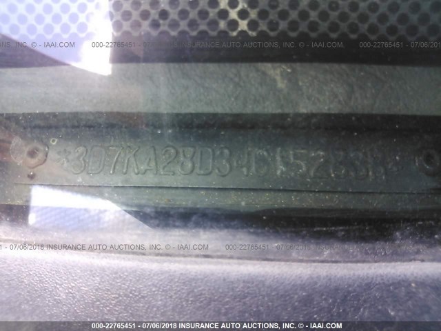 3D7KA28D34G152838 - 2004 DODGE RAM 2500 ST/SLT 红色 照片 9