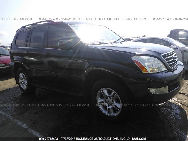 JTJBT20X030001255 - 2003 LEXUS GX 470 BLACK photo 1