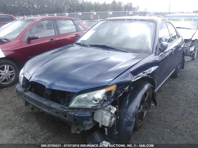 JF1GD67676G525868 - 2006 SUBARU IMPREZA 2.5I BLUE photo 2