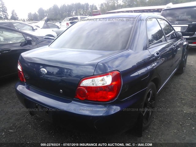 JF1GD67676G525868 - 2006 SUBARU IMPREZA 2.5I BLUE photo 4