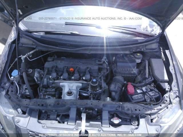 2HGFG3B03DH517977 - 2013 HONDA CIVIC EXL BLACK photo 10