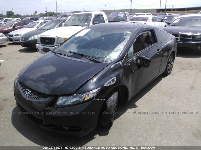 2HGFG3B03DH517977 - 2013 HONDA CIVIC EXL BLACK photo 2