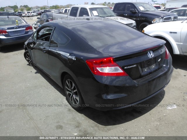 2HGFG3B03DH517977 - 2013 HONDA CIVIC EXL BLACK photo 3