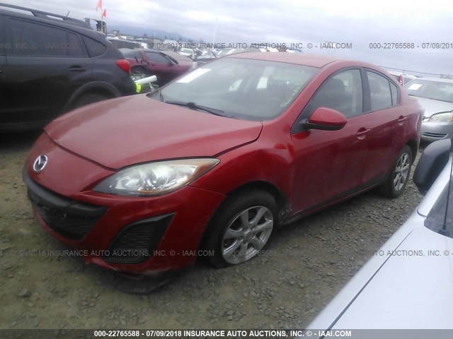 JM1BL1VG7B1474696 - 2011 MAZDA 3 I RED photo 2