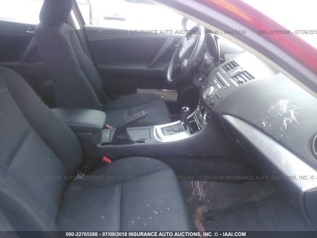 JM1BL1VG7B1474696 - 2011 MAZDA 3 I RED photo 5