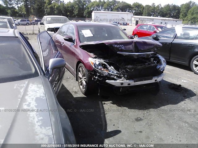 KMHGC4DF8CU182213 - 2012 HYUNDAI GENESIS 4.6L BURGUNDY photo 1