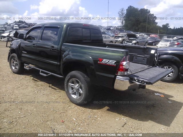 5TFJU4GN5DX045112 - 2013 TOYOTA TACOMA DOUBLE CAB PRERUNNER GREEN photo 3