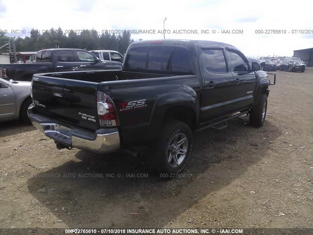 5TFJU4GN5DX045112 - 2013 TOYOTA TACOMA DOUBLE CAB PRERUNNER GREEN photo 4
