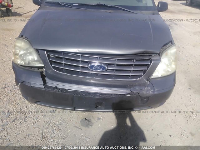 2FMZA51616BA01388 - 2006 FORD FREESTAR SE GRAY photo 6