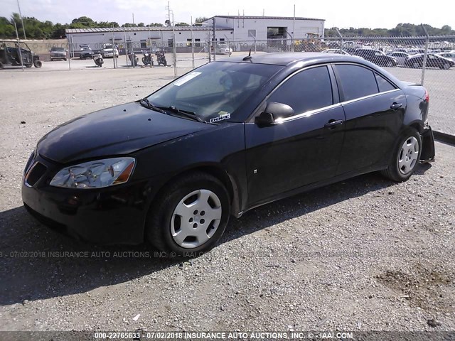 1G2ZF57B384129577 - 2008 PONTIAC G6 VALUE LEADER/BASE BLACK photo 2