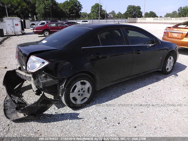 1G2ZF57B384129577 - 2008 PONTIAC G6 VALUE LEADER/BASE BLACK photo 4