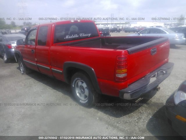 1GCEK19T6XE190404 - 1999 CHEVROLET SILVERADO K1500 RED photo 3