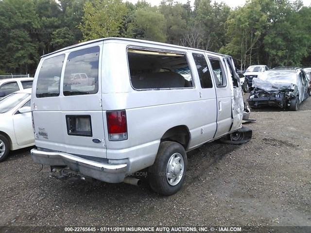 1FBNE31L58DA93530 - 2008 FORD ECONOLINE E350 SUPER DUTY WAGON GRAY photo 4