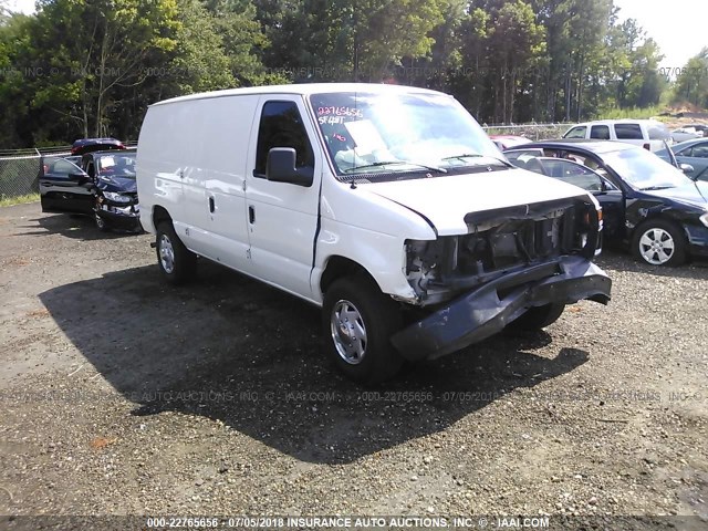 1FTNE2EW8CDA03645 - 2012 FORD ECONOLINE E250 VAN WHITE photo 1