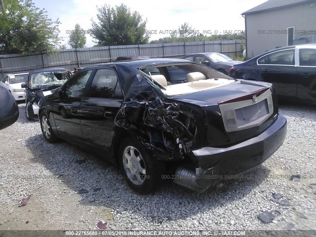 1G6DM57N430129130 - 2003 CADILLAC CTS BLACK photo 3