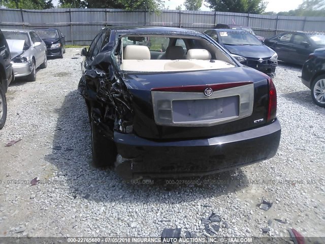 1G6DM57N430129130 - 2003 CADILLAC CTS BLACK photo 6