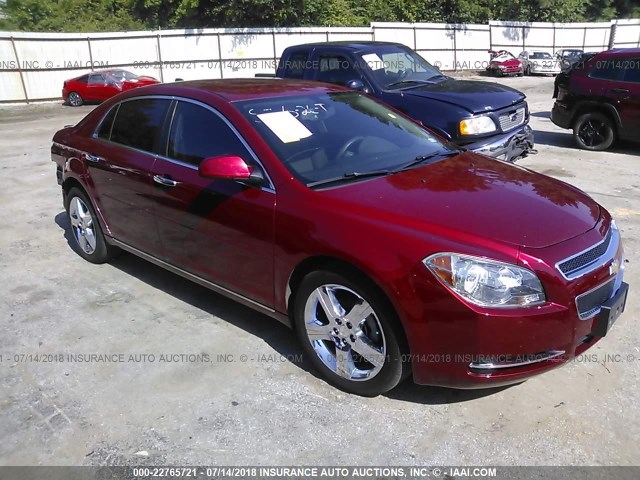 1G1ZC5E0XCF266186 - 2012 CHEVROLET MALIBU 1LT 红色 照片 1
