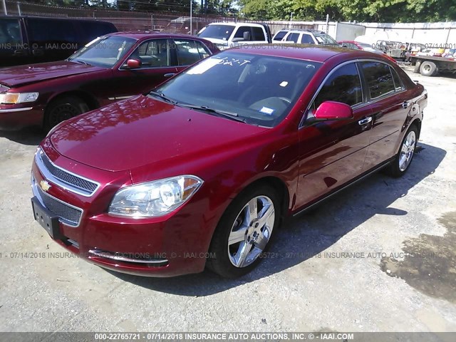 1G1ZC5E0XCF266186 - 2012 CHEVROLET MALIBU 1LT 红色 照片 2