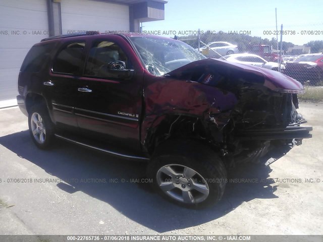 1GKFK63838J112469 - 2008 GMC YUKON DENALI RED photo 1