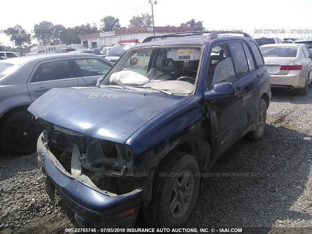 2CNBJ634146900504 - 2004 CHEVROLET TRACKER LT BLUE photo 2